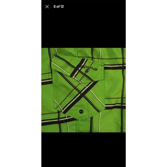 Laguna Swim Trunks Mens Medium Green Mesh Lining Polyester Pocket Shorts - Picture 7 of 7